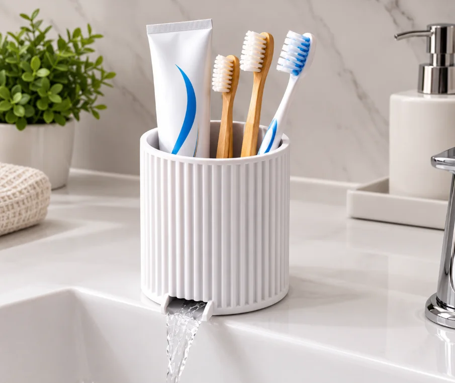 Vaso Escurridor para Cepillos de Dientes